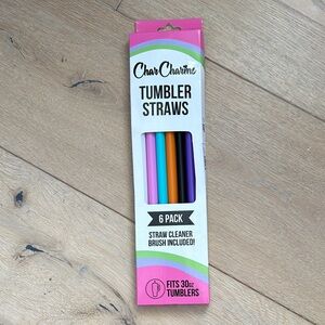 Char Charms |‎ Tumbler Straws 6 Pack